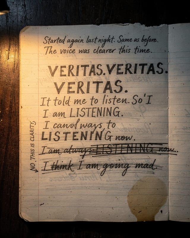 Handwritten journal page