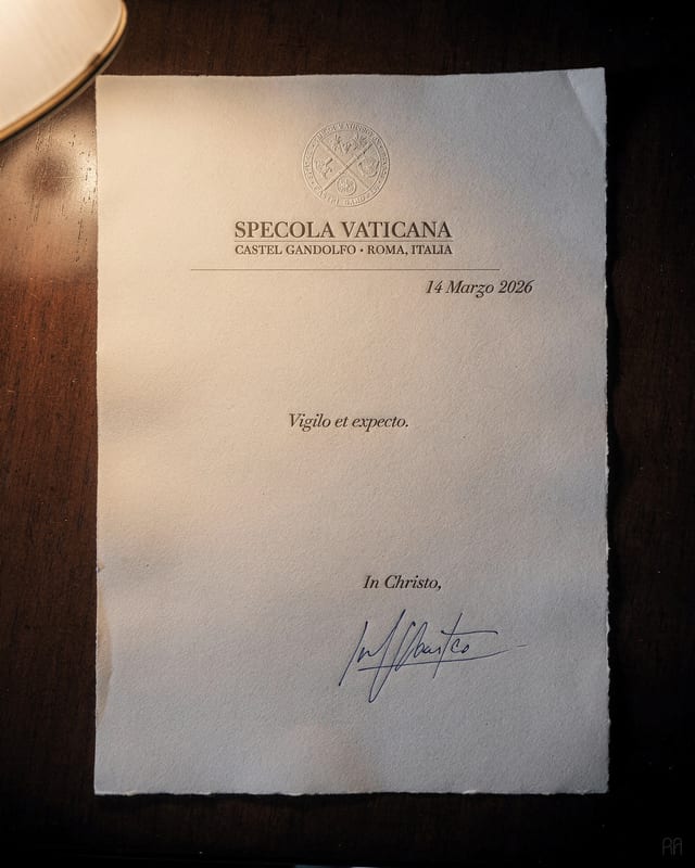 Vatican letterhead document